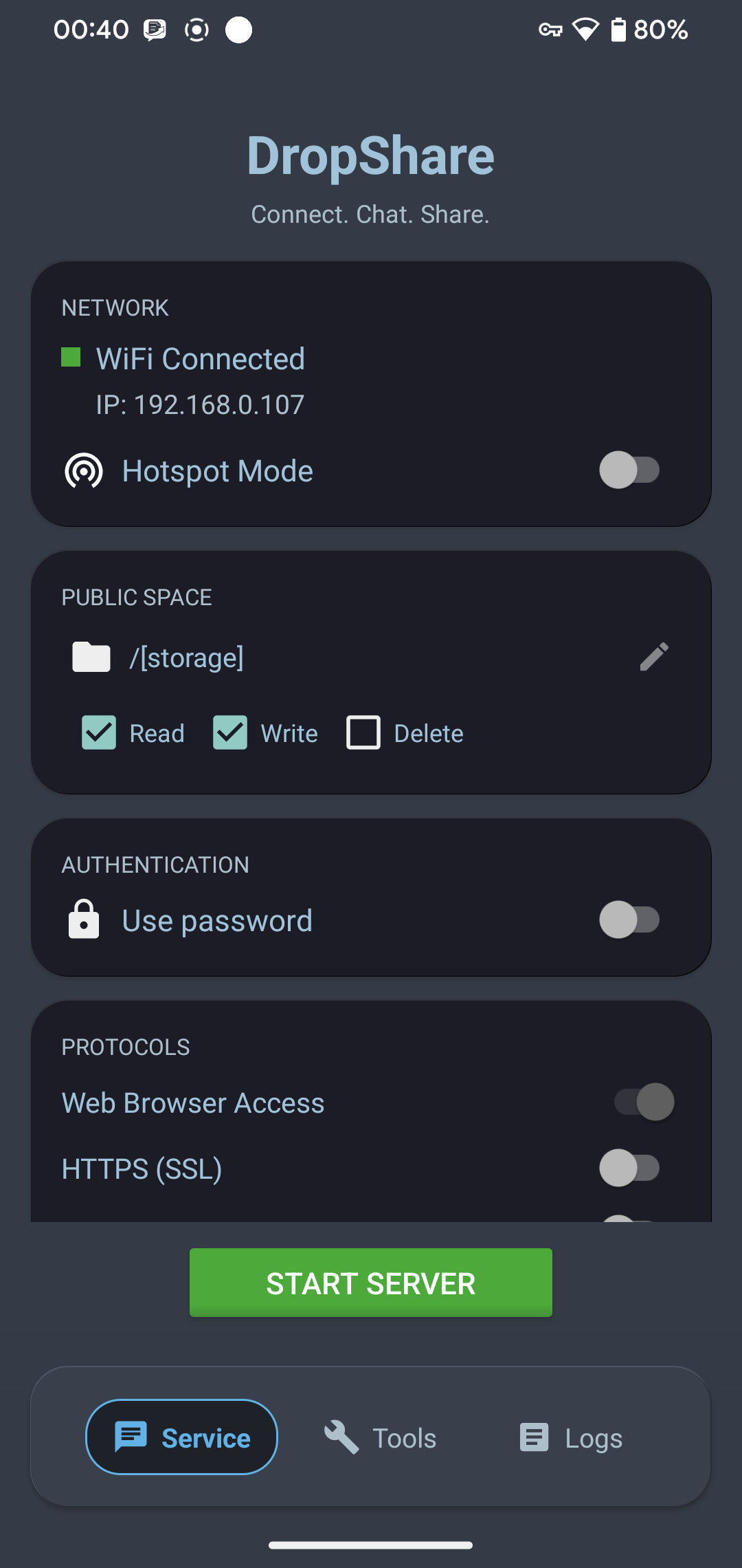 DropShare app screenshot 1